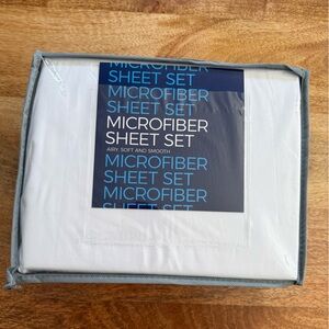 Leesa Queen White Microfiber Sheet Set - Unopened